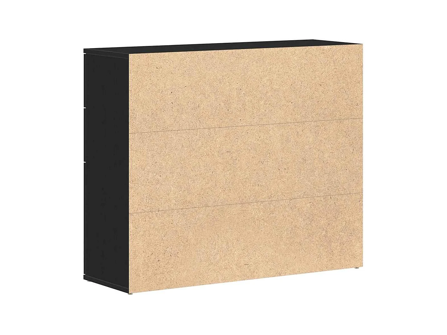 Buffet chêne noir 91x29,5x75 cm bois d'ingénierie