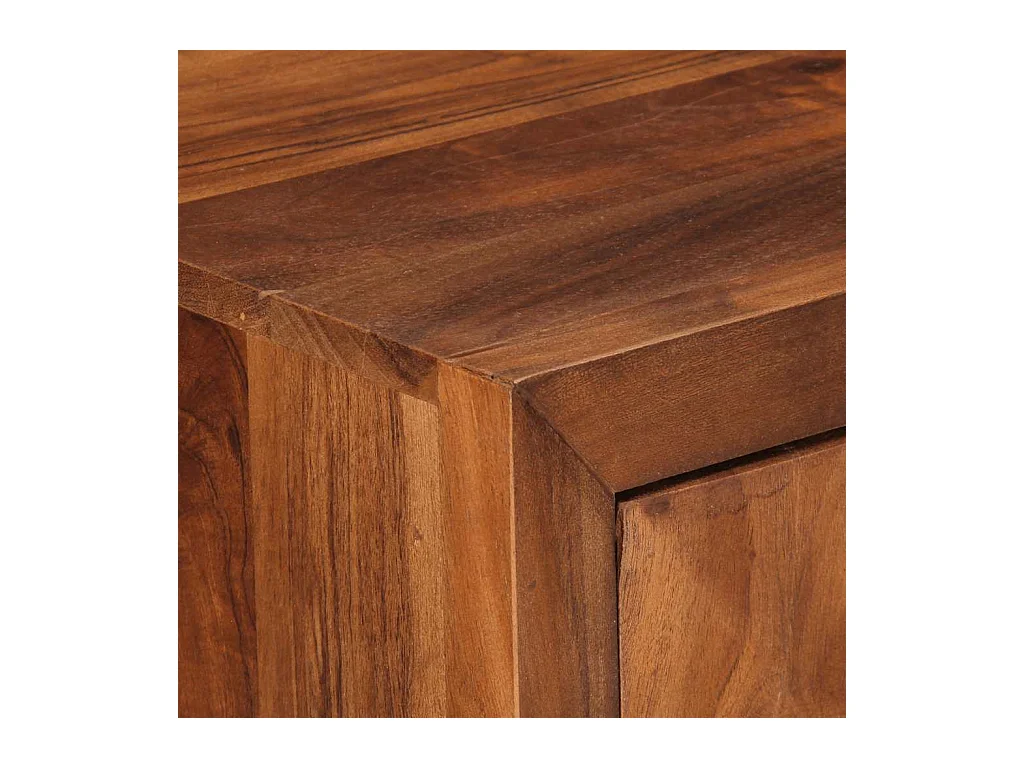 Armoire à tiroirs marron miel 70x35x70 cm bois massif d'acacia