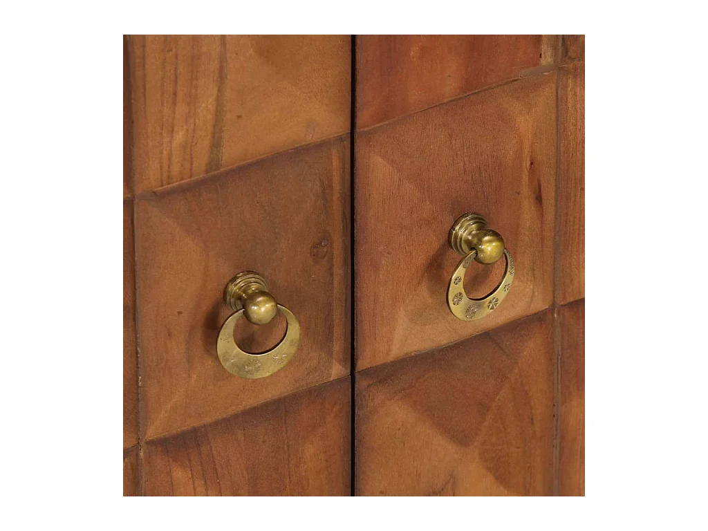 Schubladenschrank Honigbraun 70x35x70 cm Massivholz Akazie