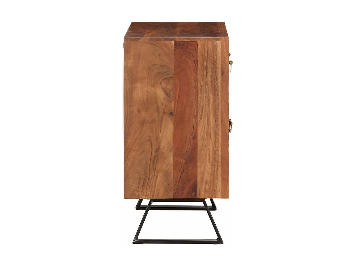 Cassettiera Marrone ambra 70x35x70 cm in Legno Massello Acacia