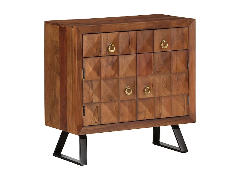 Schubladenschrank Honigbraun 70x35x70 cm Massivholz Akazie