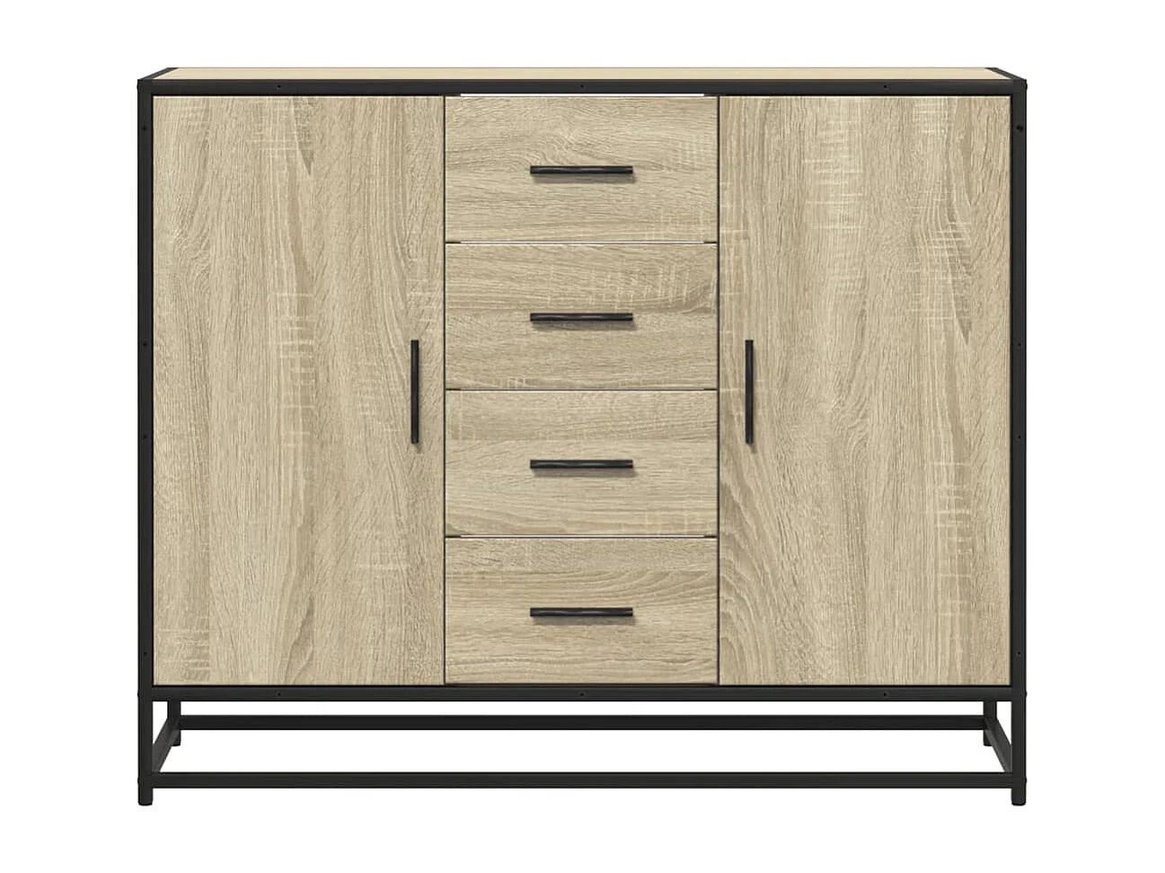 Sideboard Sonoma-Eiche 92x35x76 cm Holzwerkstoff