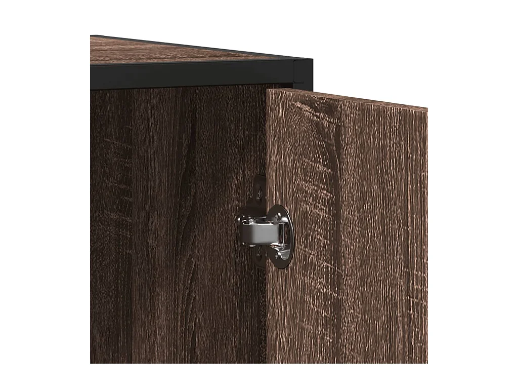 Buffet chêne marron 92x35x76 cm Bois d'ingénierie