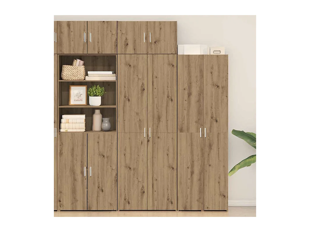 Armoire de rangement chêne artisanal 70 x 42,5 x 225 cm