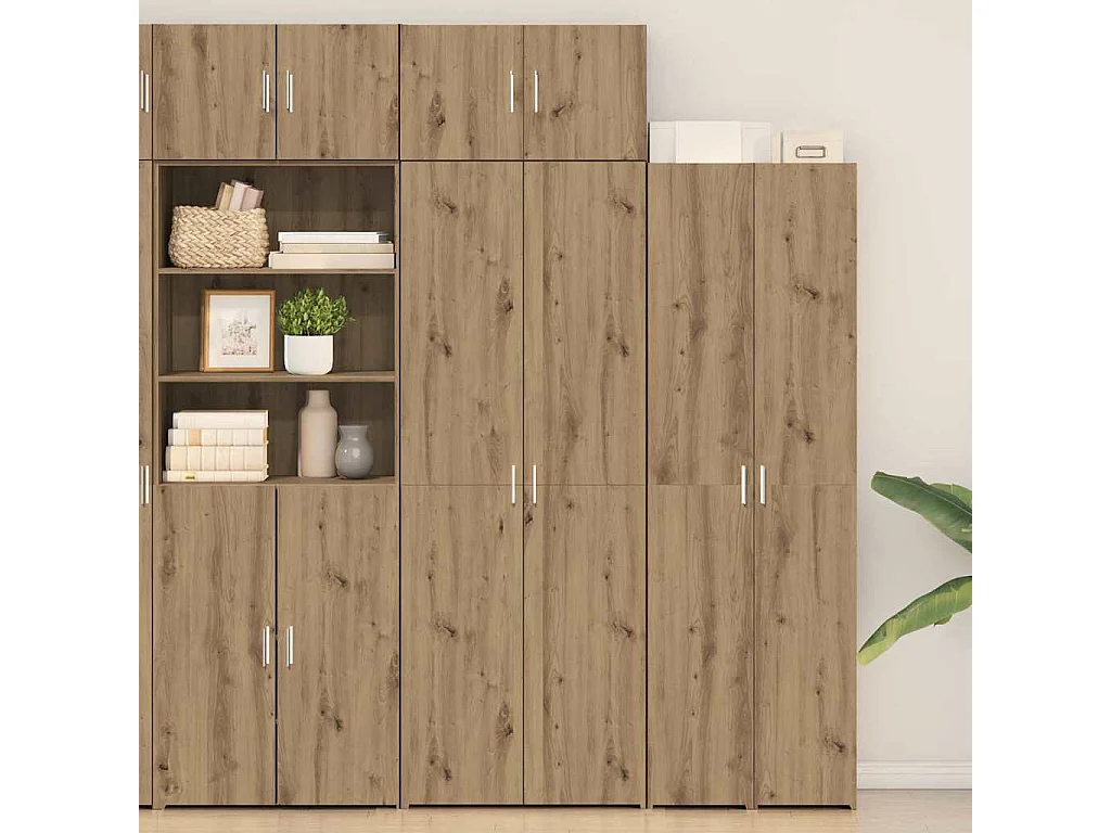 Armoire de rangement chêne artisanal 70 x 42,5 x 225 cm