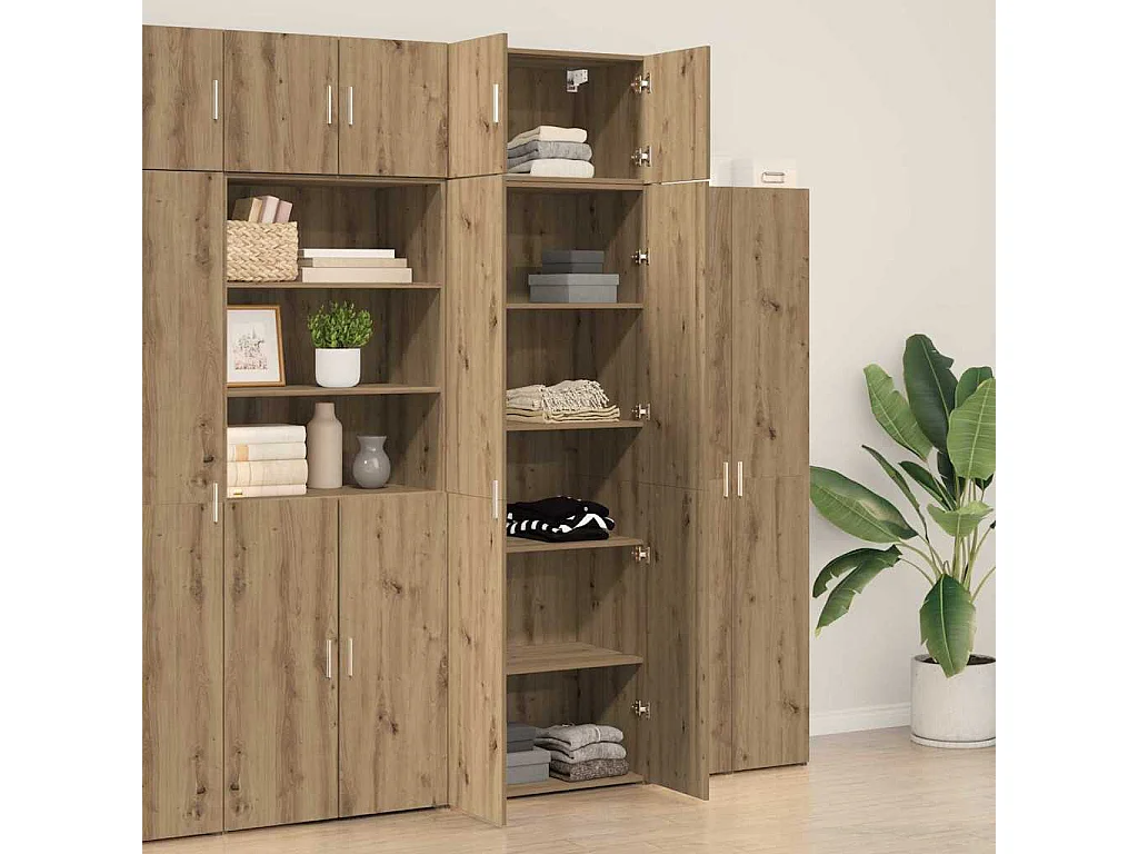 Armoire de rangement 2 pcs Chêne artisanal 70 x 42,5 x 225 cm