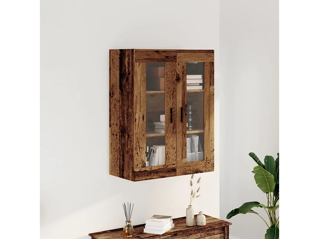 Wandschrank Altholz-Optik 69,5x34x90 cm