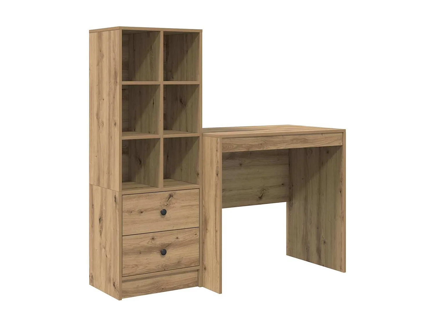 Schreibtisch mit Schubladen 2 pcs Artisan-Eiche