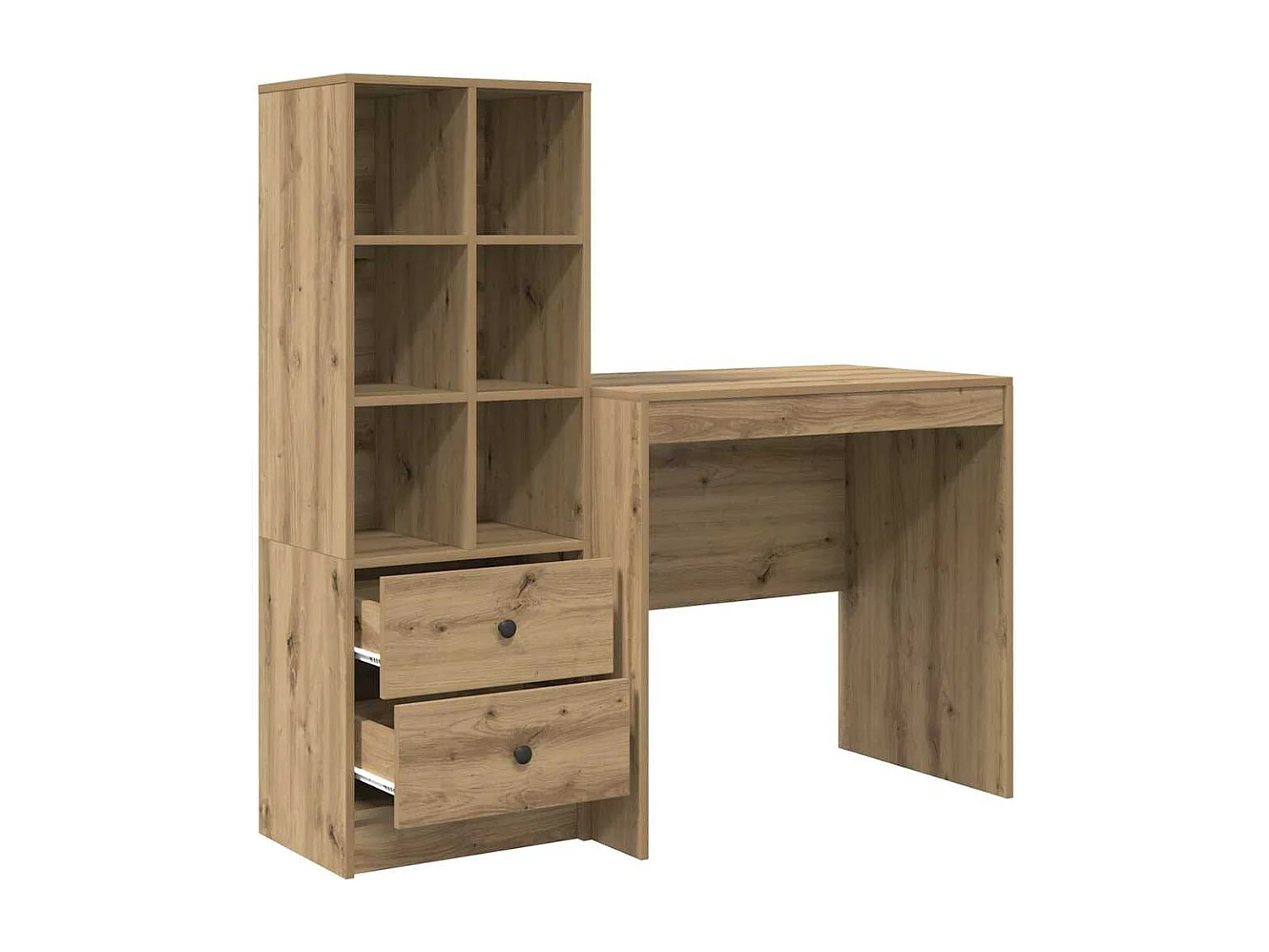 Schreibtisch mit Schubladen 2 pcs Artisan-Eiche