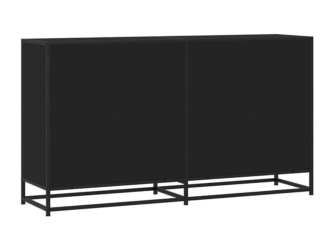 Sideboard Schwarz 134x35x76 cm Holzwerkstoff