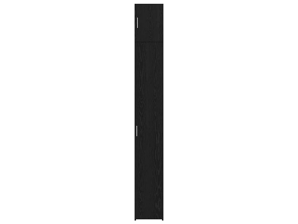 Lagerschrank mit Regalen Schwarze Eiche 30 x 42,5 x 225 cm