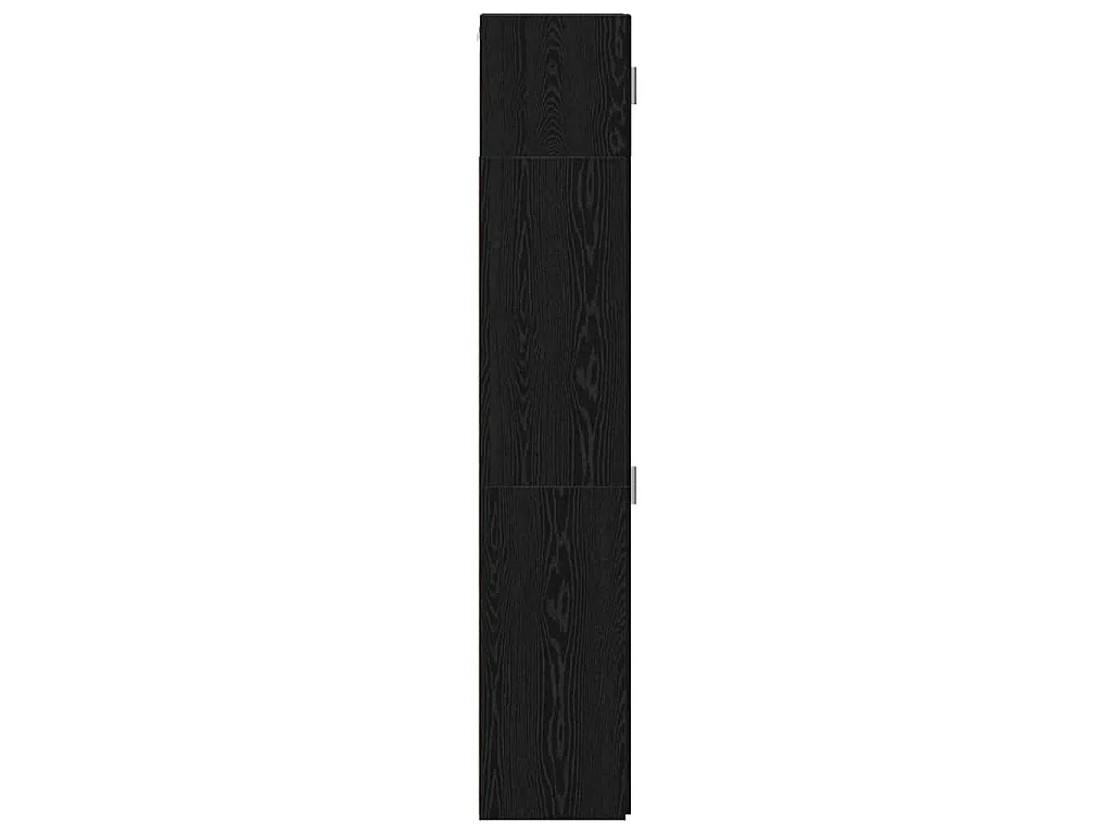 Lagerschrank mit Regalen Schwarze Eiche 30 x 42,5 x 225 cm