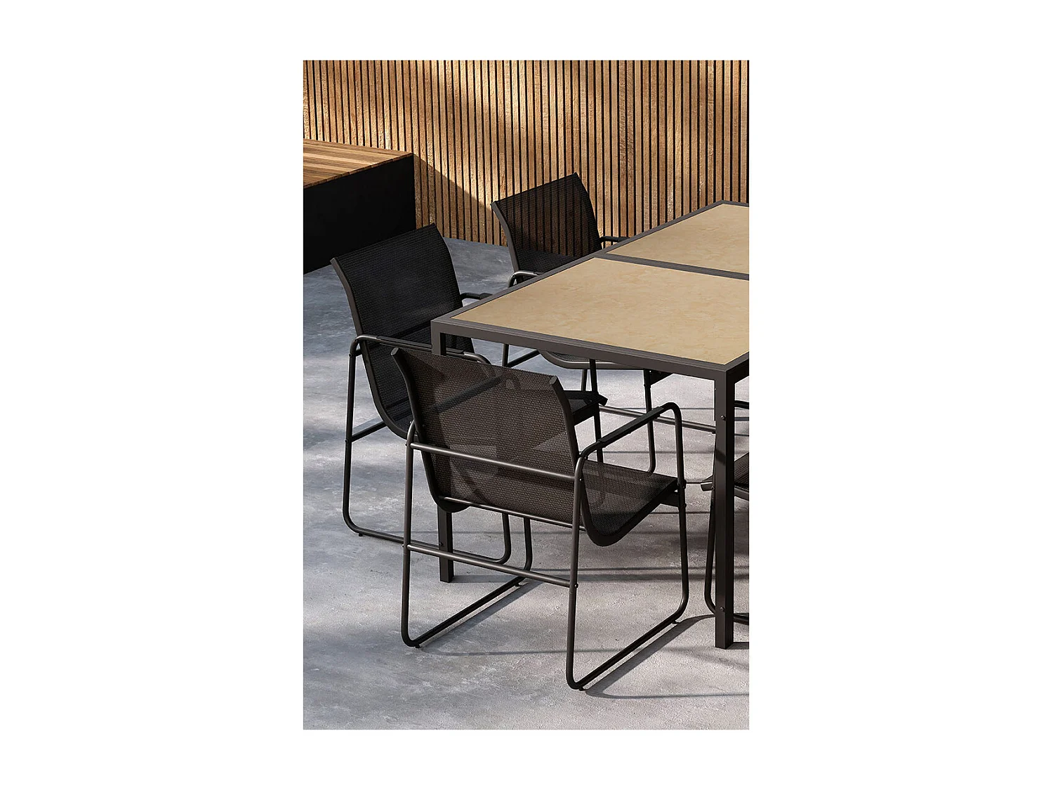 Ensemble table de repas et 6 chaises extérieures Lampedusa