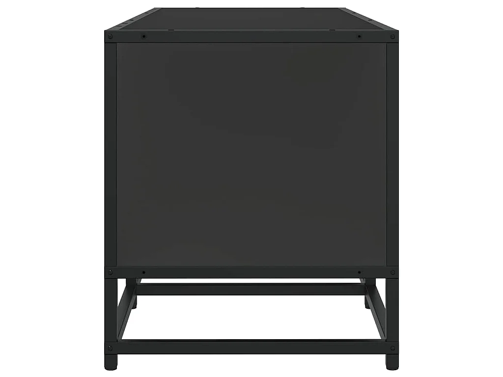 Móvel para TV 120x35x41 cm derivados de madeira/metal preto