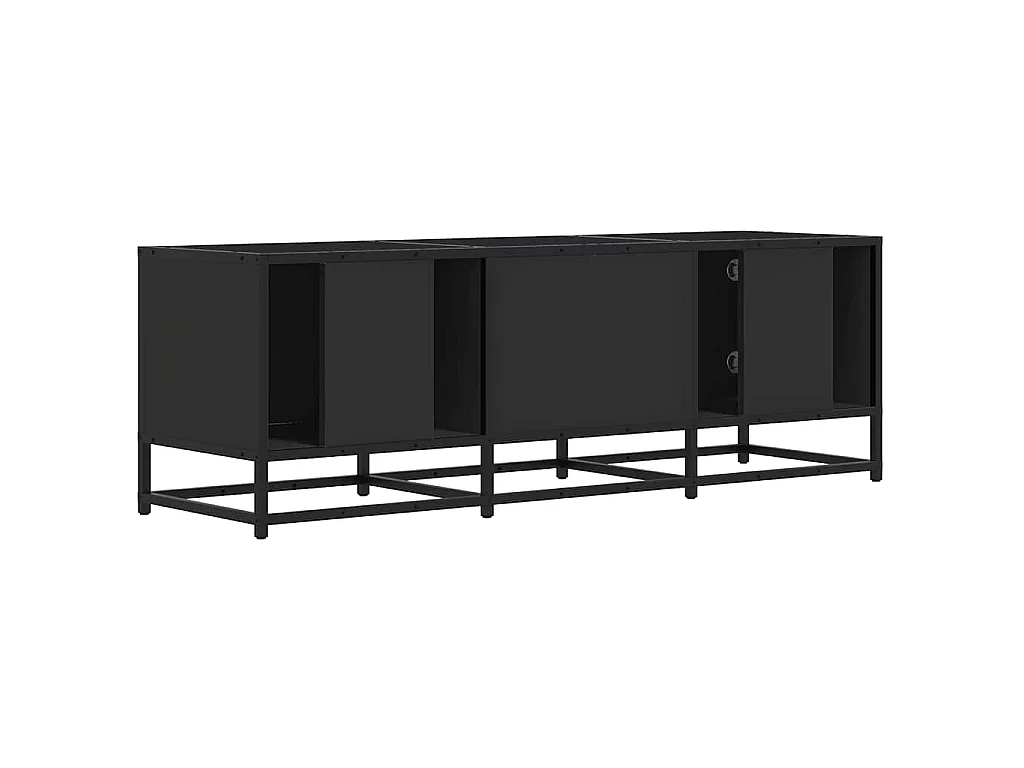 Móvel para TV 120x35x41 cm derivados de madeira/metal preto