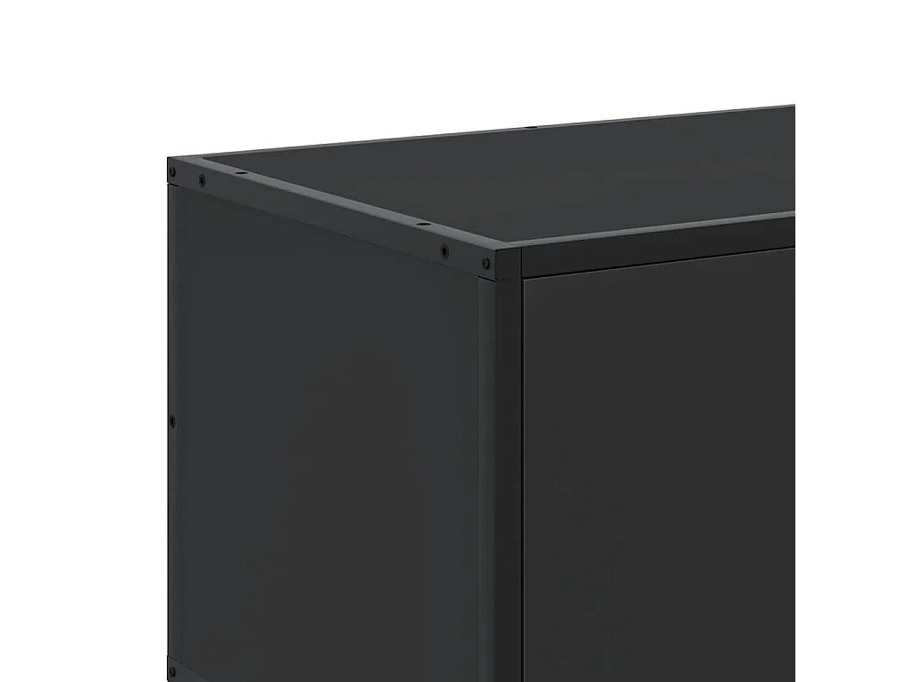 TV-Schrank Schwarz 120x35x41 cm Holzwerkstoff und Metall