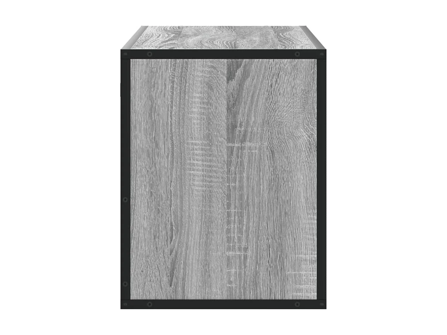 Meuble TV sonoma gris 100x31x39,5 cm bois d'ingénierie et métal