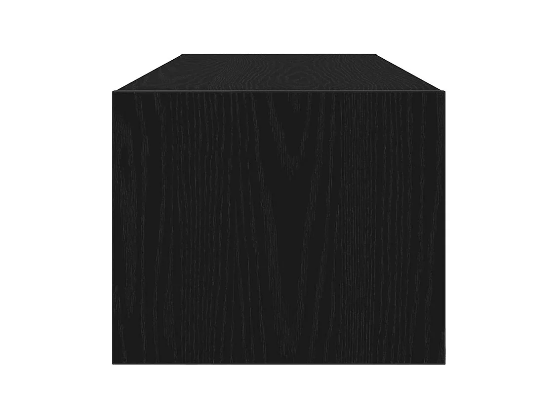 Meuble TV 2 pcs chêne noir 100x31x25,5 cm bois d'ingénierie
