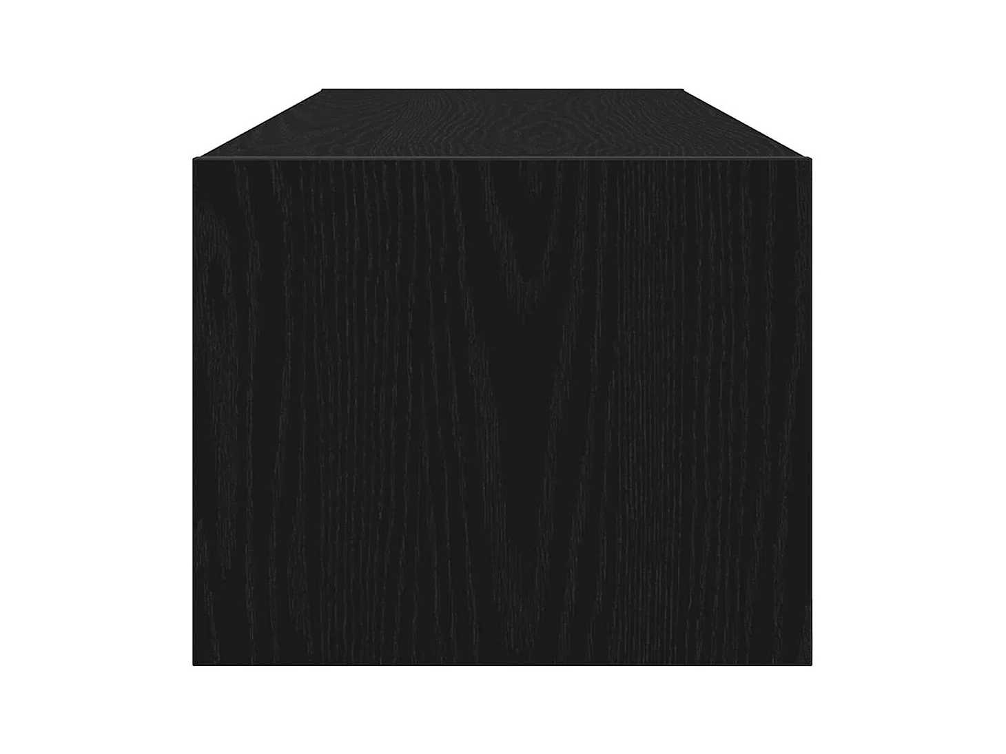 Meuble TV 2 pcs chêne noir 100x31x25,5 cm bois d'ingénierie