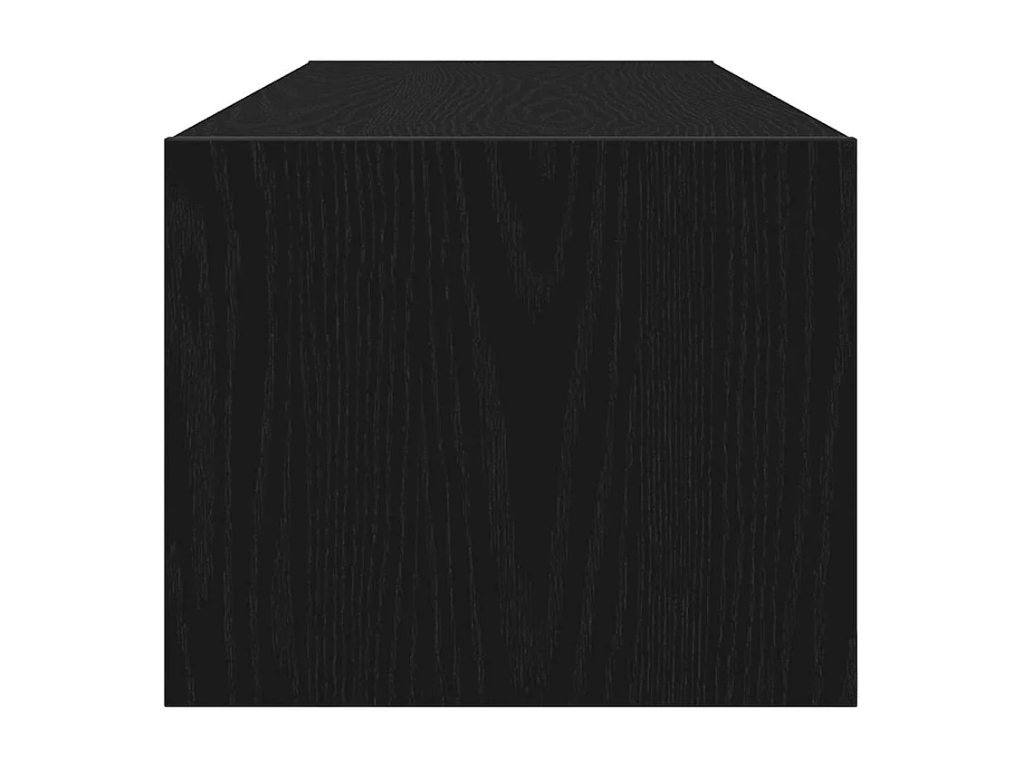 Meuble TV 2 pcs chêne noir 100x31x25,5 cm bois d'ingénierie