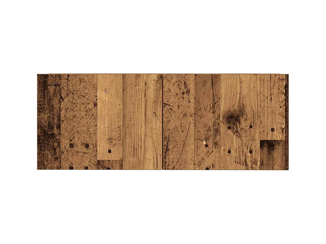3-tlg. TV-Schrank-Set Wandmontage Altholz-Optik Holzwerkstoff
