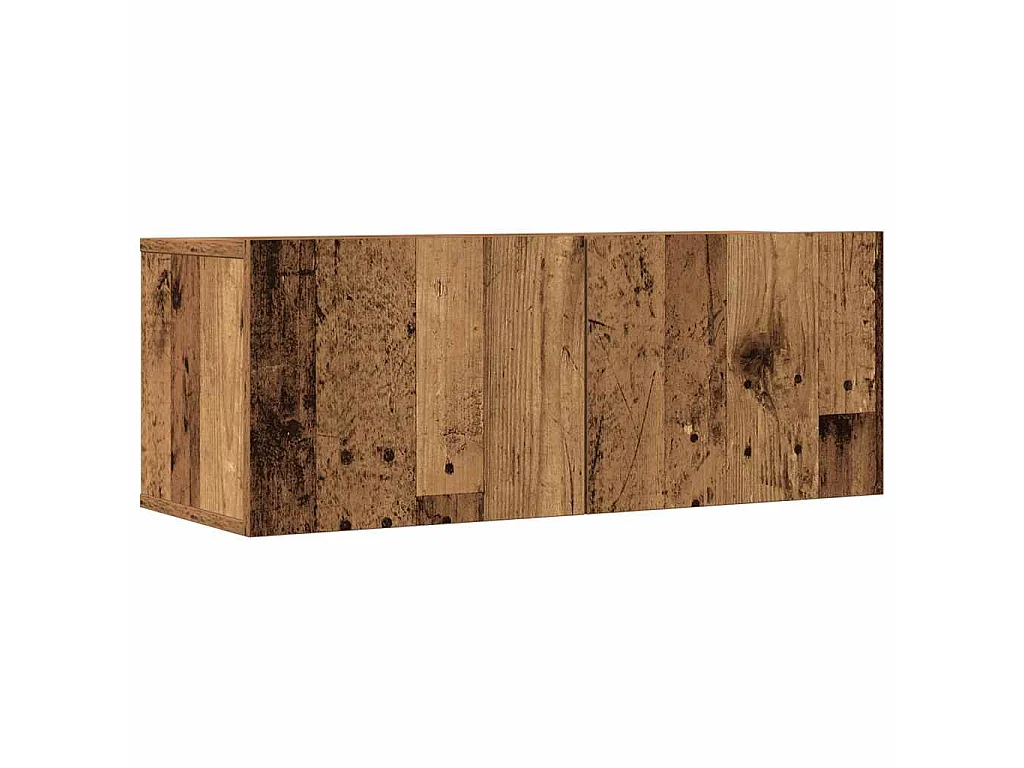 Ensemble de meuble TV mural 3 pcs vieux bois bois d'ingénierie