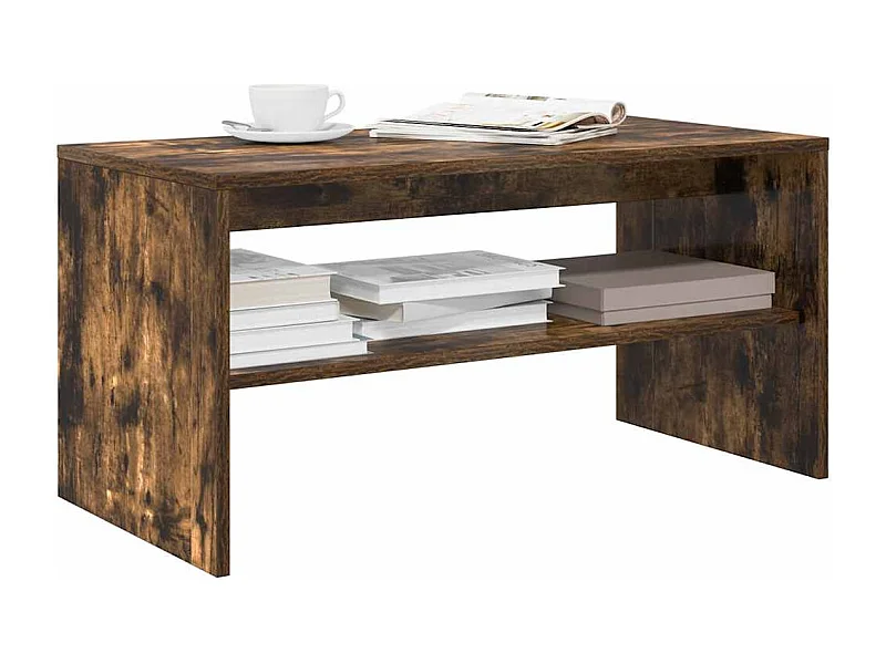 Tv-meubel 80x40x40 cm bewerkt hout gerookt eikenkleurig