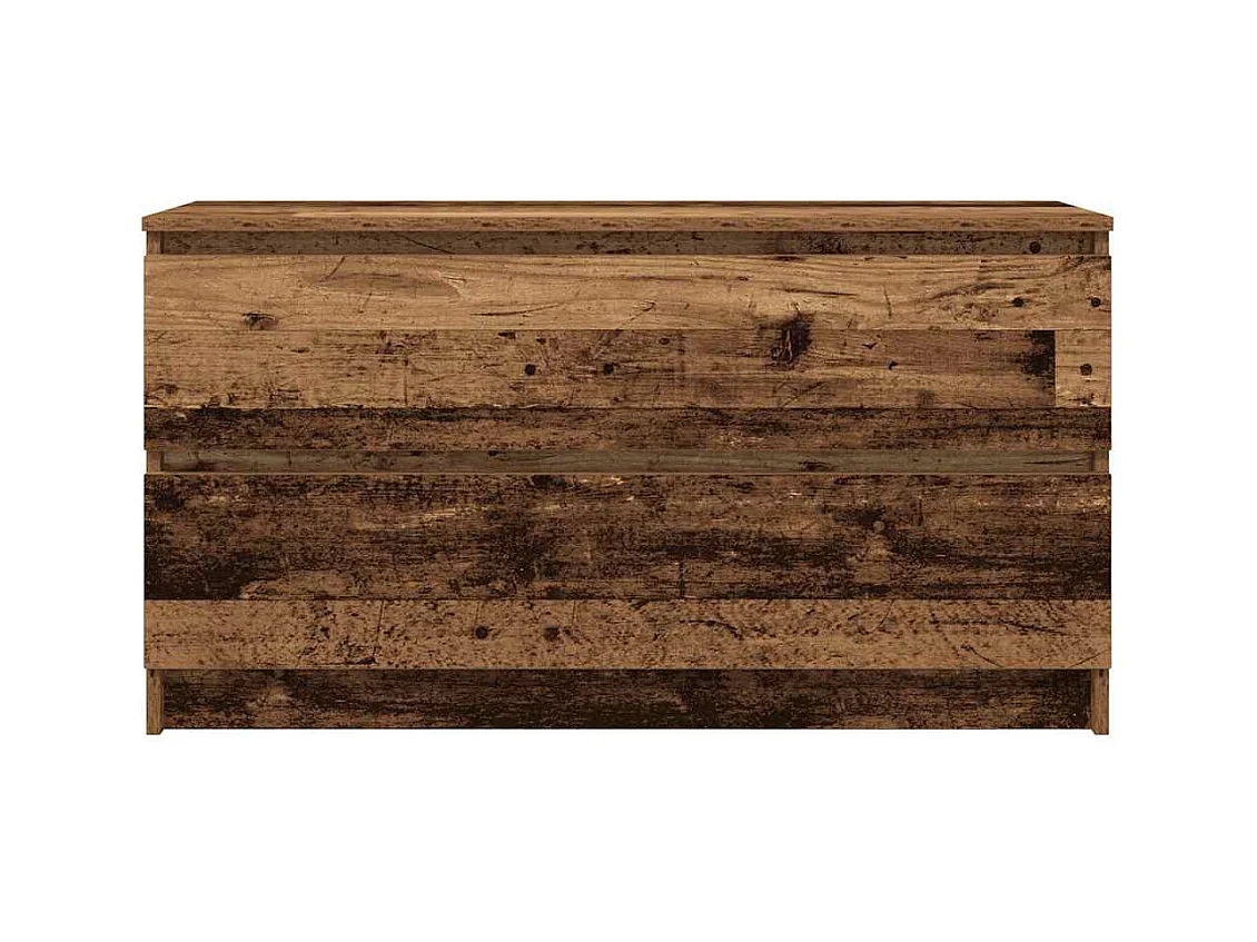 Tv-meubel 100x35x54 cm bewerkt hout oud houtkleurig
