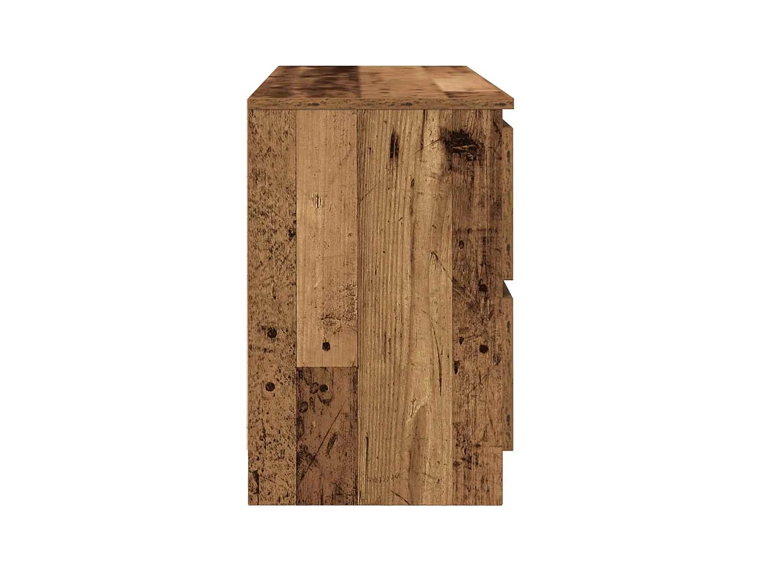Tv-meubel 100x35x54 cm bewerkt hout oud houtkleurig