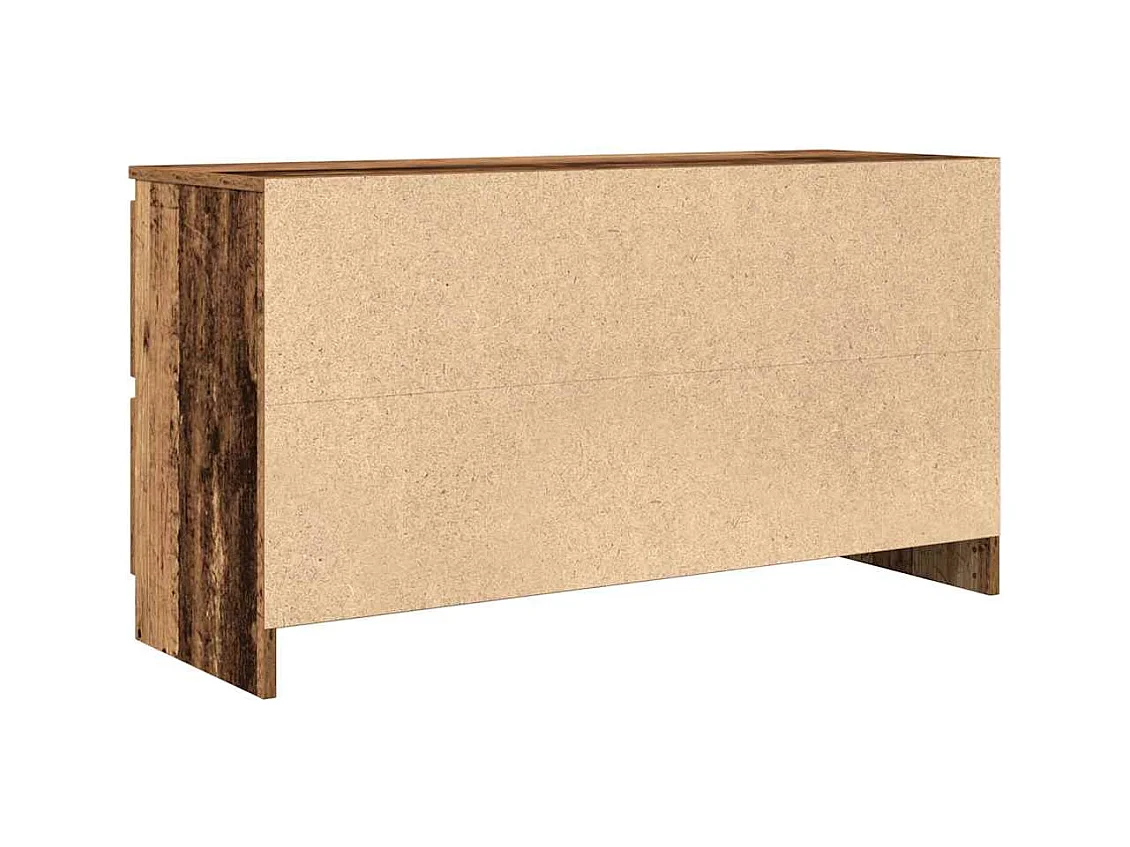 Tv-meubel 100x35x54 cm bewerkt hout oud houtkleurig