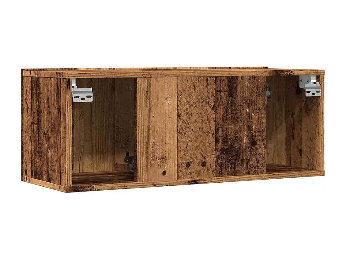 TV-Wandschränke 2 Stk. Altholz-Optik 80x30x30 cm