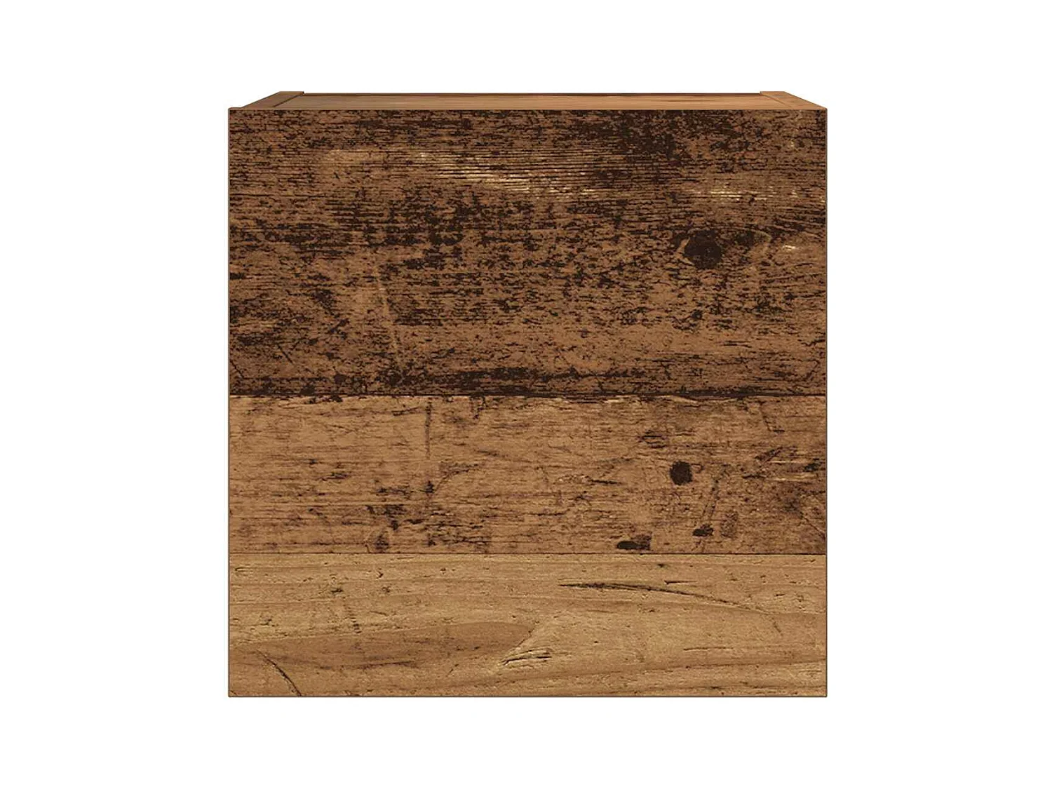 Set Mobile TV 7 pz Montato a Parete Legno Antico in Truciolato