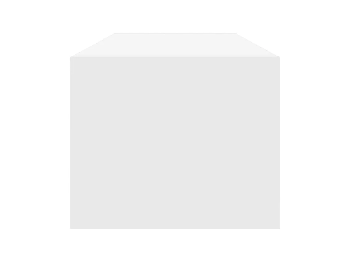 Meuble TV blanc 100x31x25,5 cm bois d'ingénierie