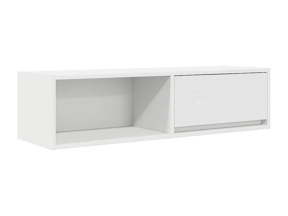 Mobile Porta TV Bianco 100x31x25,5 cm in Legno Multistrato