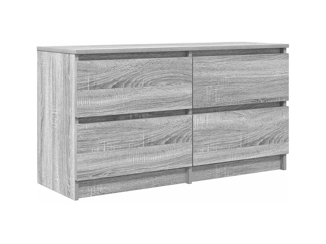 Meuble TV sonoma gris 100x35x54 cm bois d'ingénierie
