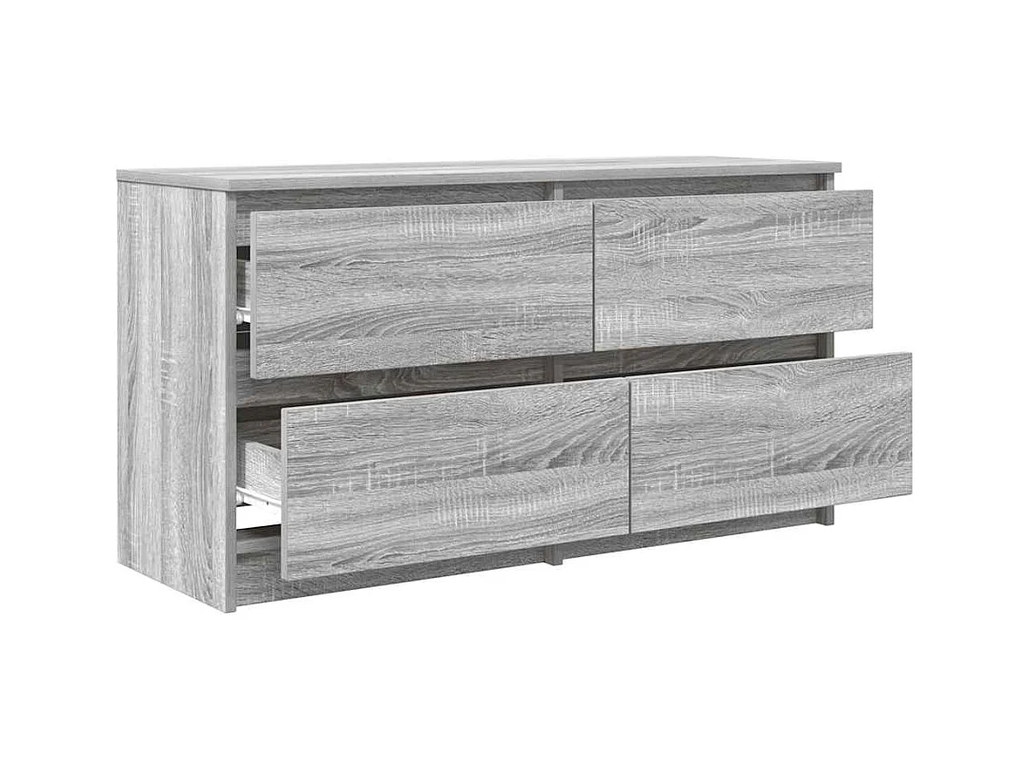 Meuble TV sonoma gris 100x35x54 cm bois d'ingénierie