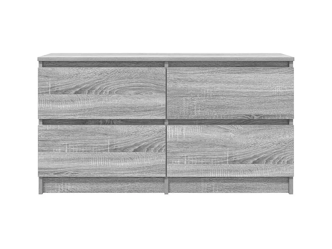 Meuble TV sonoma gris 100x35x54 cm bois d'ingénierie