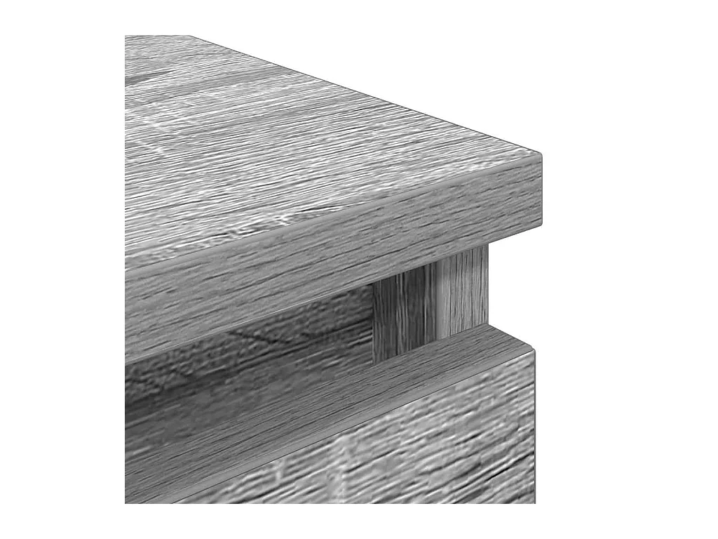 Meuble TV sonoma gris 100x35x54 cm bois d'ingénierie