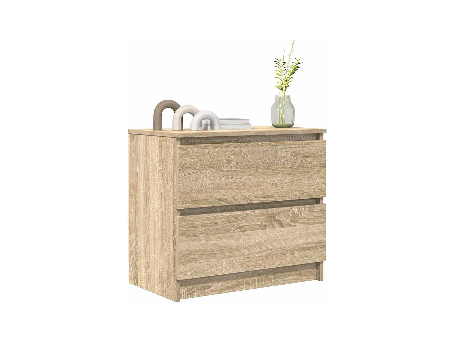 Tv-meubel 60x35x54 cm bewerkt hout sonoma eikenkleurig