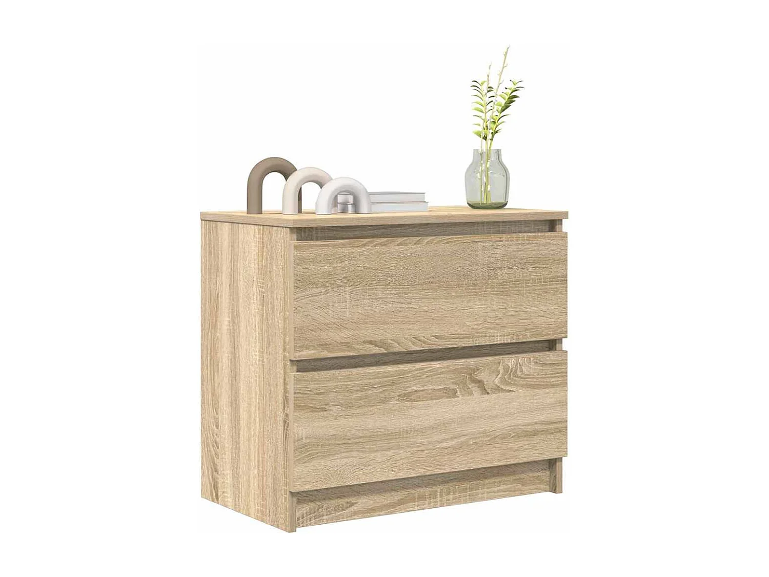 Meuble TV chêne sonoma 60x35x54 cm bois d'ingénierie