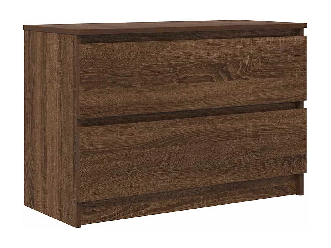 Meuble TV chêne marron 80x35x54 cm bois d'ingénierie
