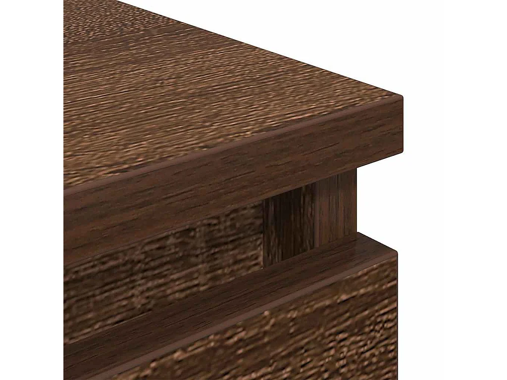 Meuble TV chêne marron 80x35x54 cm bois d'ingénierie