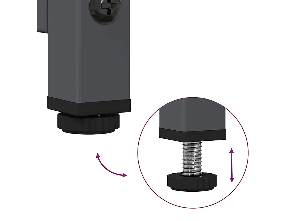 Meuble TV anthracite 100,5x39x60,5 cm acier laminé à froid