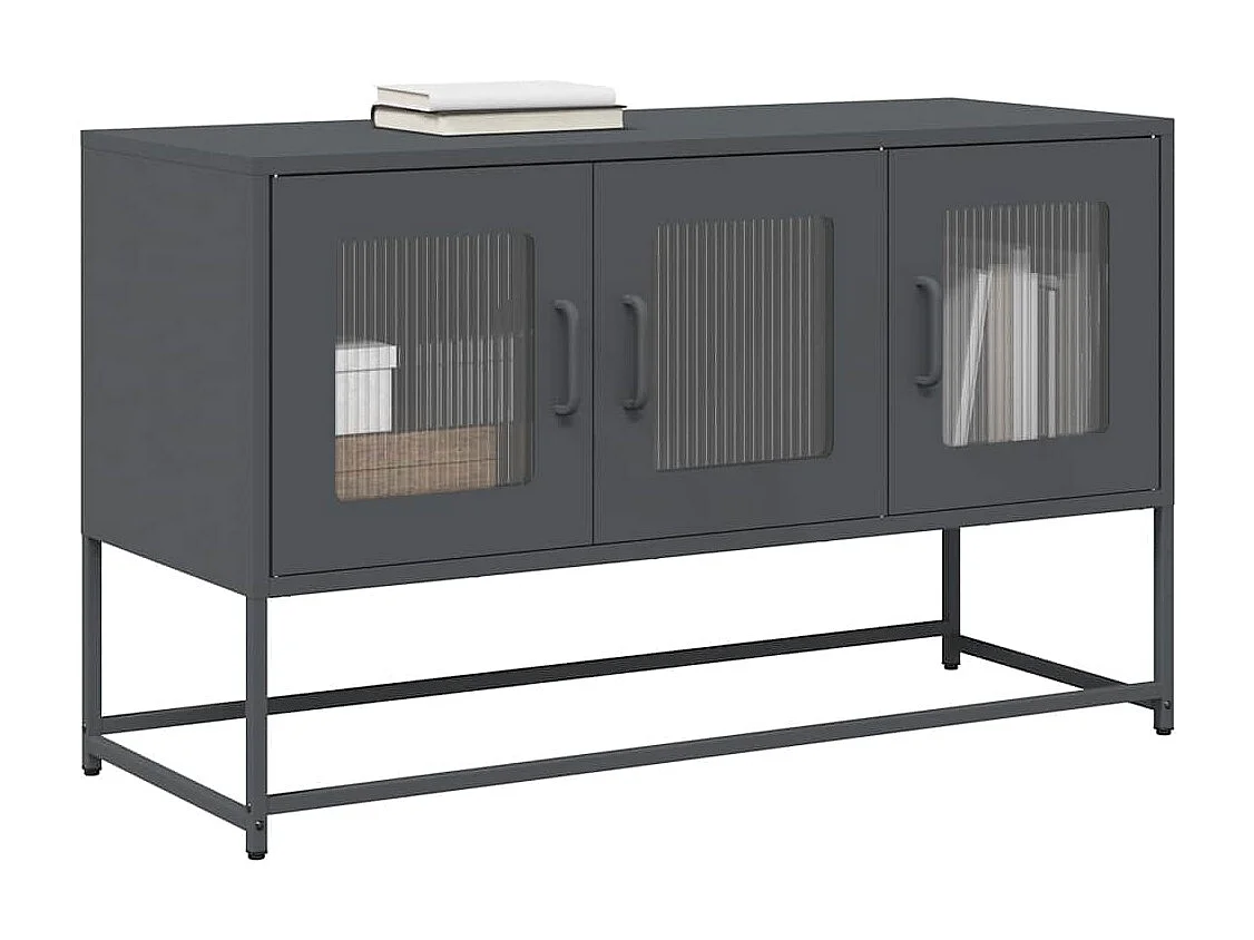 TV-Schrank Anthrazit 100,5x39x60,5 cm Kaltgewalzter Stahl