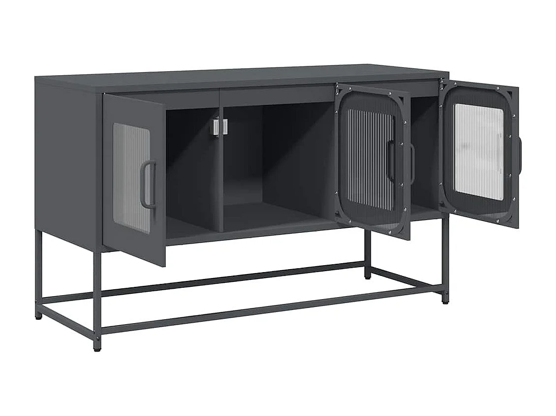 TV-Schrank Anthrazit 100,5x39x60,5 cm Kaltgewalzter Stahl