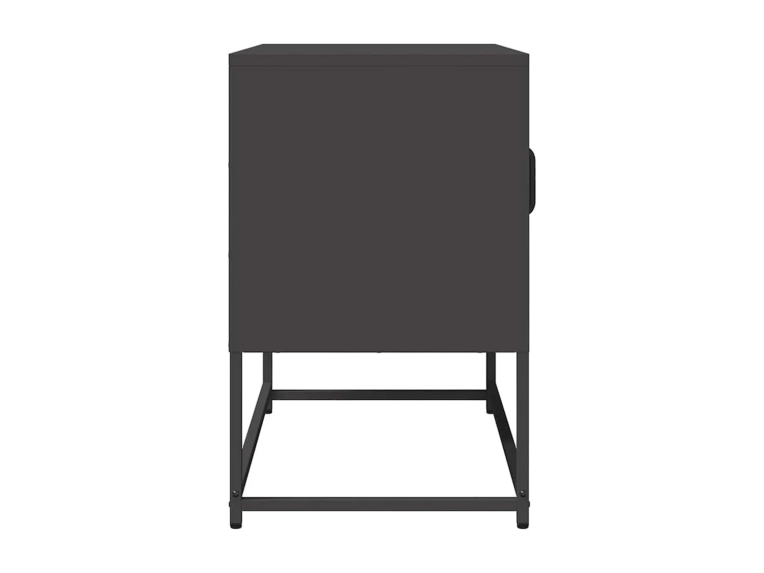 Tv-meubel 68x39x60,5 cm koudgewalst staal zwart