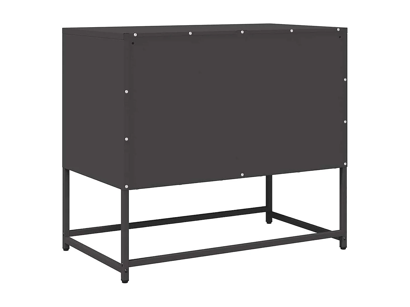 Tv-meubel 68x39x60,5 cm koudgewalst staal zwart
