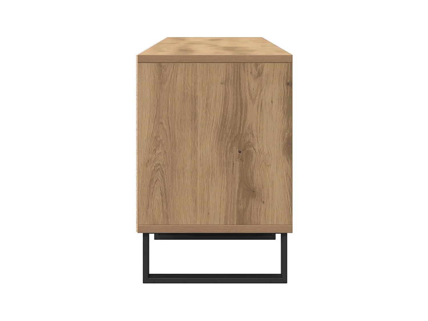 Meuble TV chêne artisanal 150x30x44,5 cm bois d'ingénierie