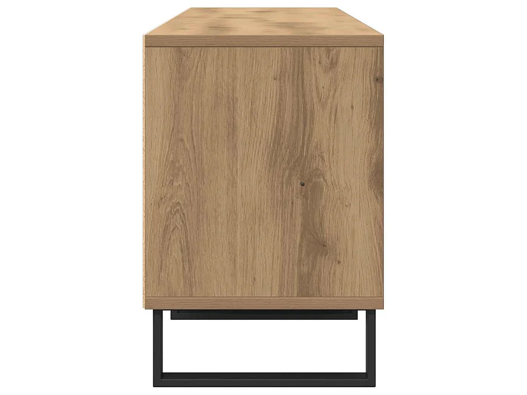 Tv-meubel 150x30x44,5 cm bewerkt hout artisanaal eikenkleur