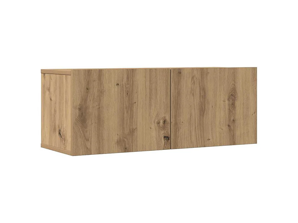 Meubles TV muraux 2 pcs chêne artisanal 80x30x30 cm